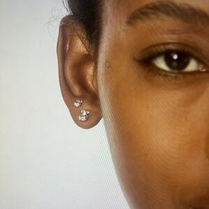 Charming Silver Bear Stud Earrings (6mm)